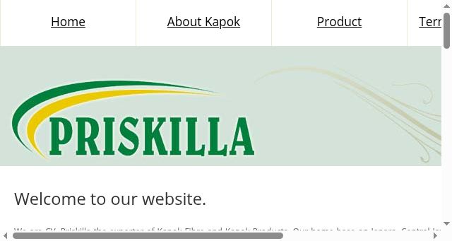 Screenshot of priskilla.com