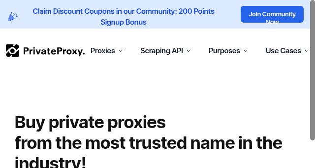 Screenshot of privateproxy.me