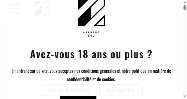 Screenshot of prizmbrewing.com