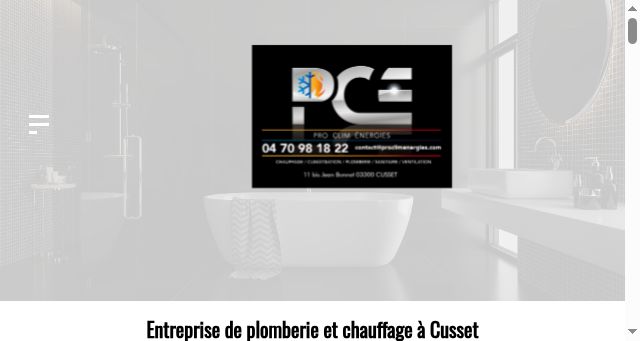 Screenshot of pro-clim-energies.com