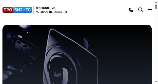 Screenshot of probusinesstv.ru