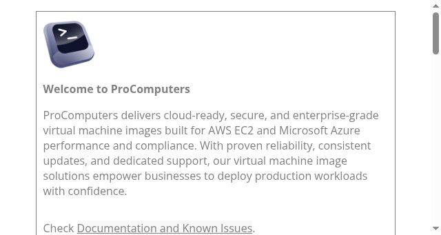 Screenshot of procomputers.com