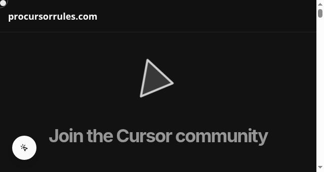 Screenshot of procursorrules.com