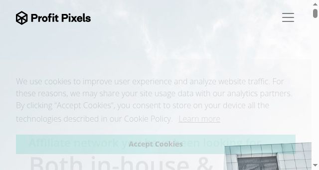 Screenshot of profitpixels.com