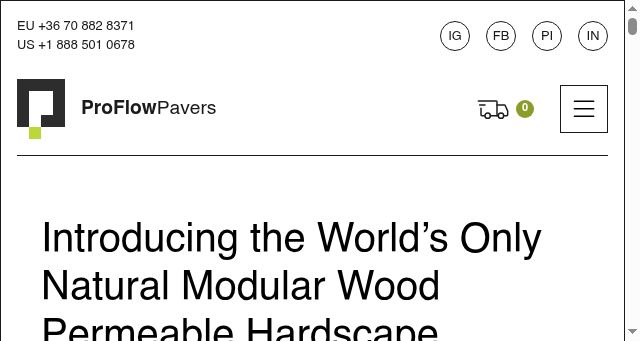 Screenshot of proflowpavers.com