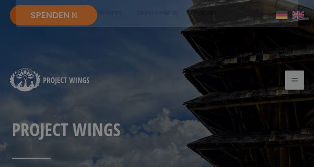 Screenshot of project-wings.de