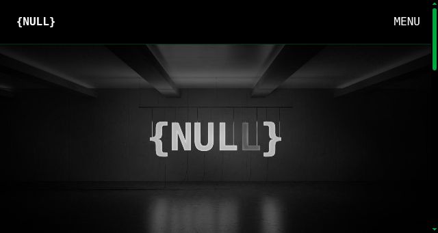 Screenshot of projnull.eu