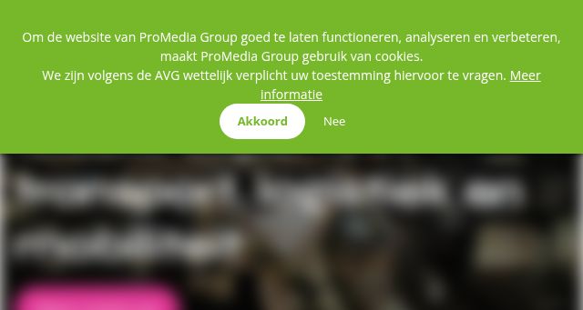 Screenshot of promedia.nl