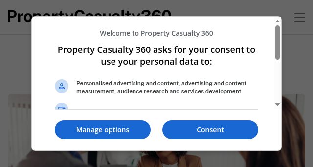 Screenshot of propertycasualty360.com
