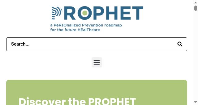 Screenshot of prophetproject.eu