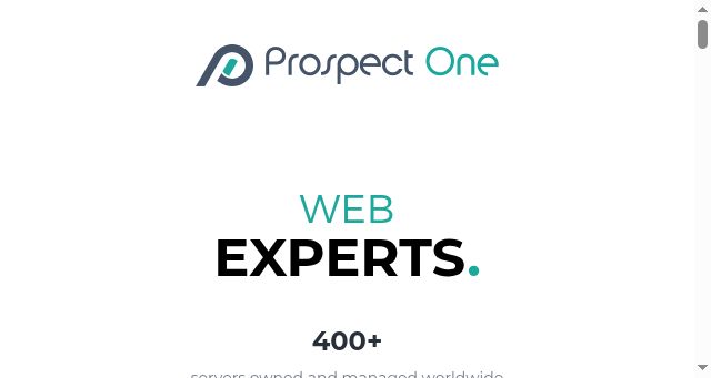 Screenshot of prospectone.io