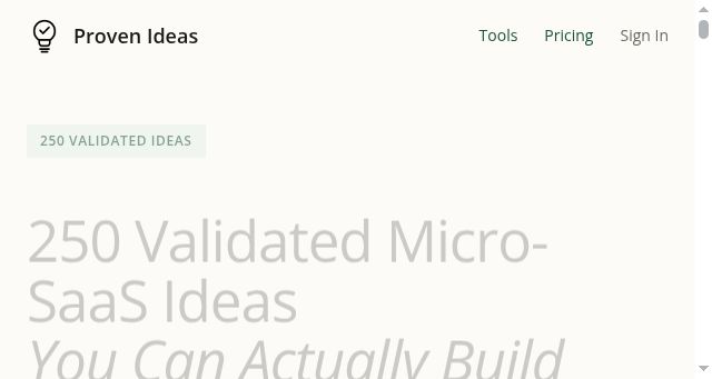 Screenshot of provenideas.net