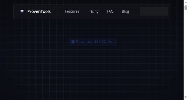 Screenshot of proventools.net