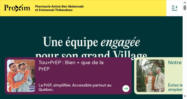 Screenshot of proximvillage.com