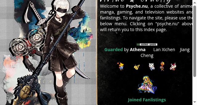 Screenshot of psyche.nu