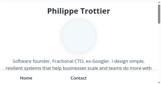 Screenshot of ptrottier.com