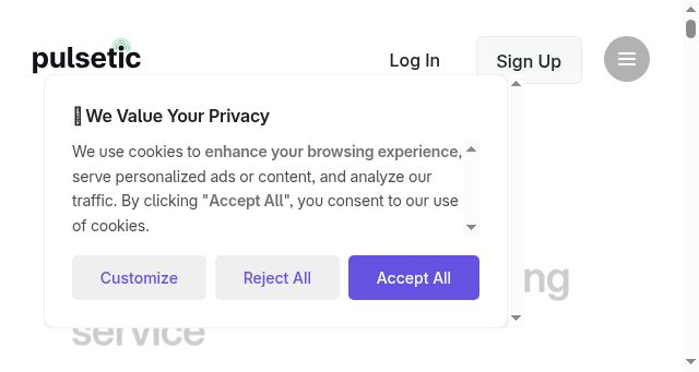 Screenshot of pulsetic.com