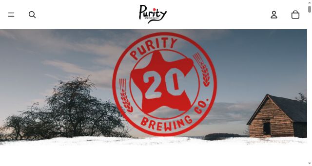 Screenshot of purity-brewing.co.uk