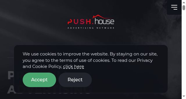 Screenshot of push.house