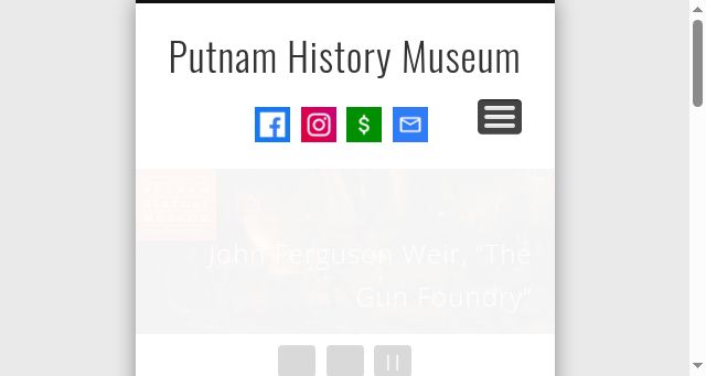 Screenshot of putnamhistorymuseum.org