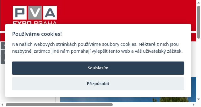Screenshot of pva.cz