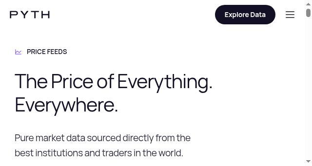 Screenshot of pyth.network