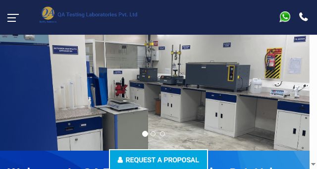Screenshot of qatestinglaboratories.com