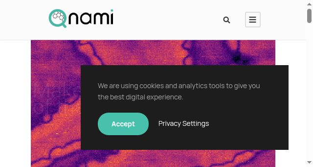 Screenshot of qnami.ch
