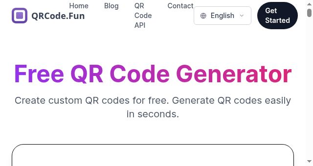 Screenshot of qrcode.fun