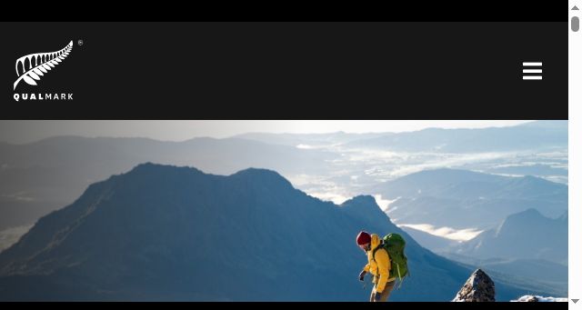 Screenshot of qualmark.co.nz