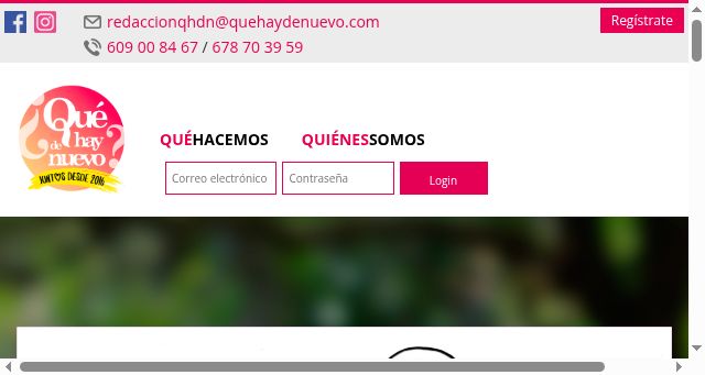 Screenshot of quehaydenuevo.com
