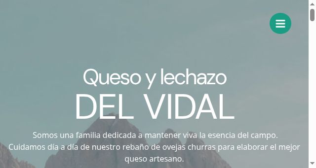 Screenshot of quesosartesanosvidal.com