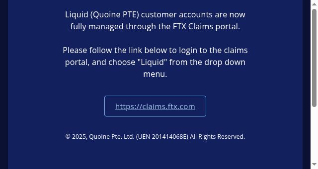 Screenshot of quoinex.com