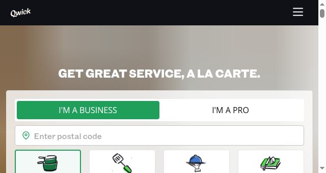 Screenshot of qwick.com