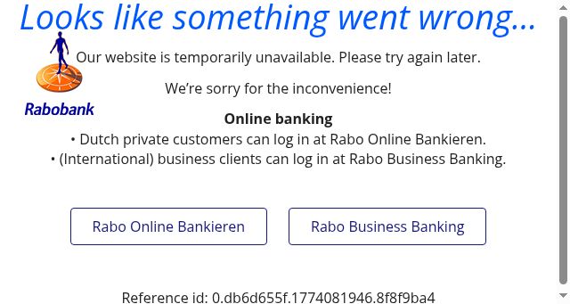 Screenshot of rabobank.com