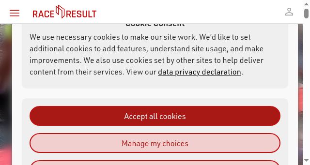 Screenshot of raceresult.com