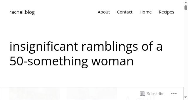 Screenshot of rachel.blog