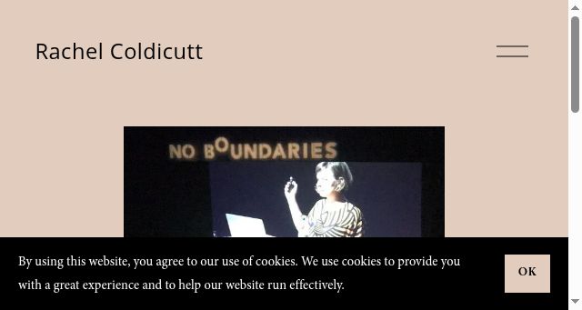 Screenshot of rachelcoldicutt.com