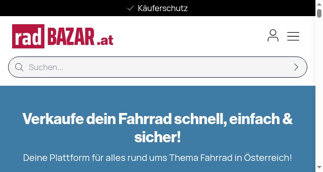 Screenshot of radbazar.at