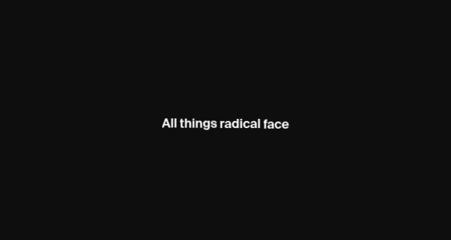 Screenshot of radicalface.com