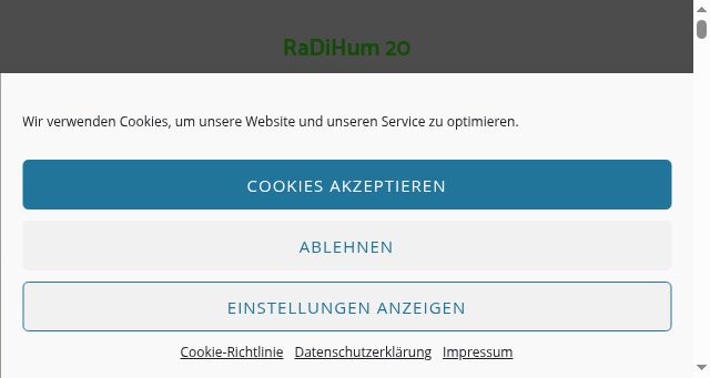 Screenshot of radihum20.de