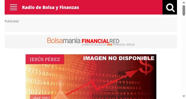 Screenshot of radiodefinanzas.com