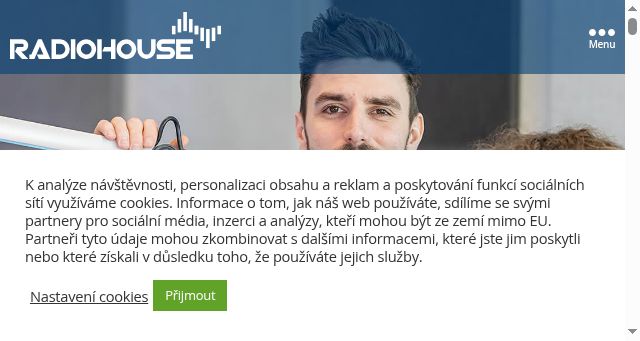 Screenshot of radiohouse.cz