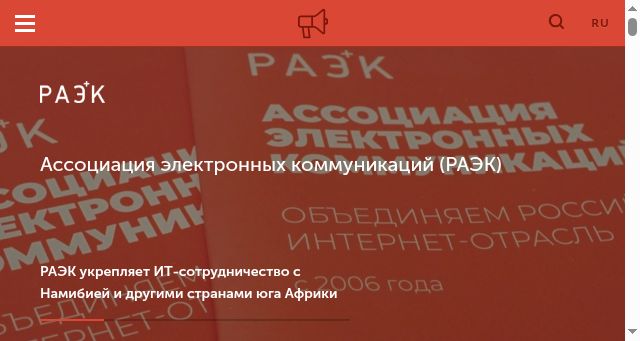 Screenshot of raec.ru
