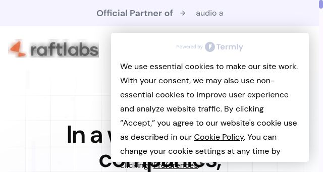 Screenshot of raftlabs.com