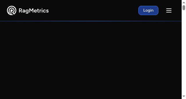 Screenshot of ragmetrics.ai