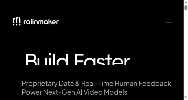 Screenshot of raiinmaker.com