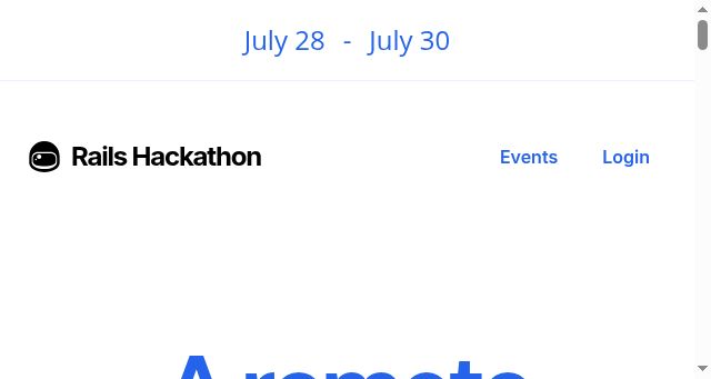 Screenshot of railshackathon.com