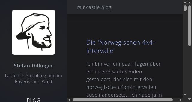 Screenshot of raincastle.blog
