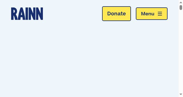 Screenshot of rainn.org